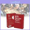 You Wtf Did Say Party Game Against All Dignity Morality Full Game Set 594 Cards