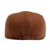 New Suede Winter Beret Hat Fashion Men Women Adjustable Newsboy Cap Flat Visor Berets Unisex Panama Hat Retro Casual Beret Gorra