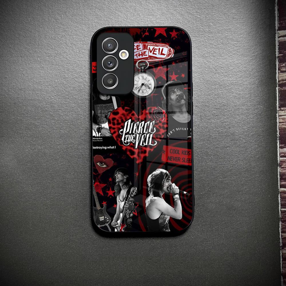 P-Pierce The Veil Band Handyhülle Glas Für Samsung Galaxy S26 S23 S25 S24 S21 S22 S20 Ultra Fe Plus A34 A15 A14 Hülle