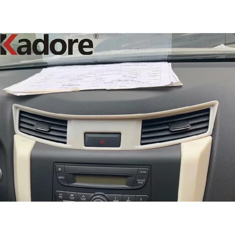 Car Center Air Condition Vent Outlet Cover Trim For Nissan Navara NP300 ST 2014-   Carbon Fiber Interior Accessories