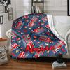 Custom Name fire truck Theme Printed Blanket - Perfect for Couch, Bed, Travel & Outdoor Use | Machine Washable, Cozy & Durable.