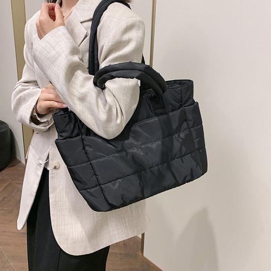 Padded Tote Bag Large Capacity Handbag Lightweight Shoulder Bag Commuter Tote for Women Work Date Party Shopping