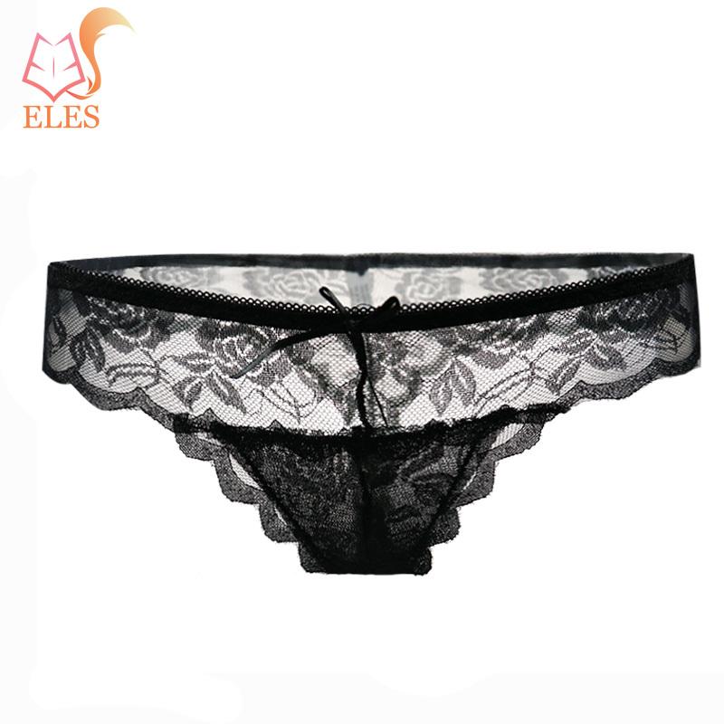 Women Lace Briefs Low-waist M-XL Solid Sexy G-String Seamless Transparent Panty Female Breathable Underwear Comfort Thong