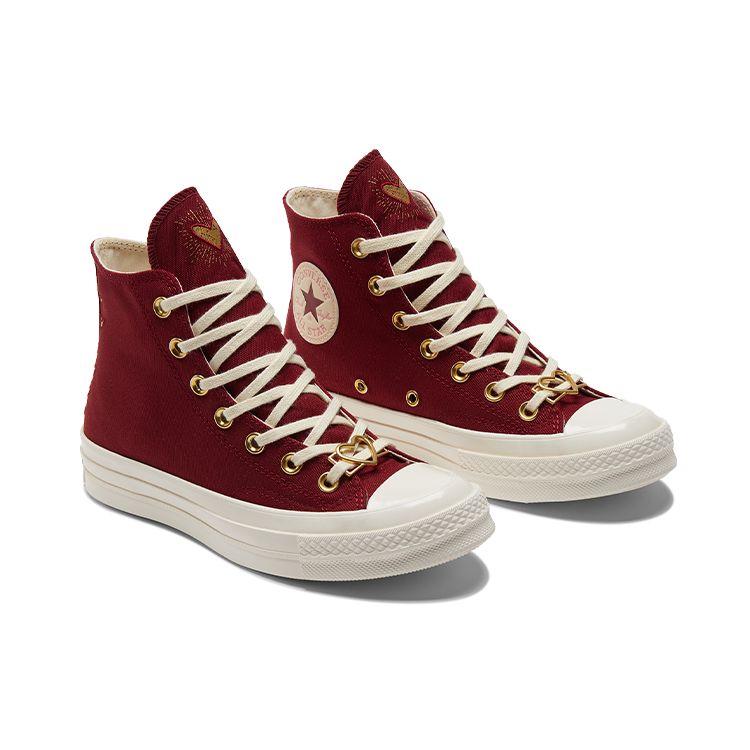 Converse Chuck 70 High Valentín 2023 Dámske tenisky Červená Back-Alley-Brick A03931C