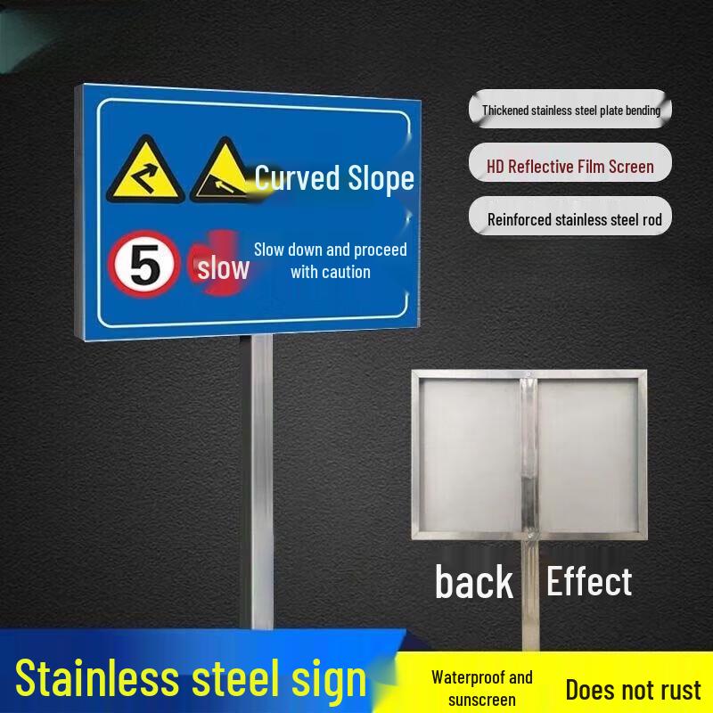 Qianhai Juhang Stainless Steel Safety Warning Sign