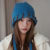 Hand Stitched Edge  Locked Woolen Hat for Women with Small Face  Winter Warm and Ear Protecting Knitted Lei Feng Hat