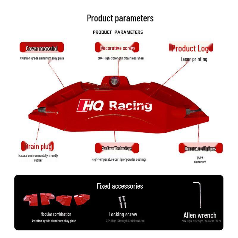 Aluminum Alloy Brake Caliper Cover for Zeekr 001/007 GT/009/7X Wheels