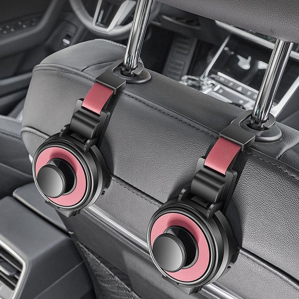 Gancio Multifunzione per Poggiatesta Sedile Auto Comodo Portatile Portabicchieri Pieghevole Organizer per Sedile Posteriore