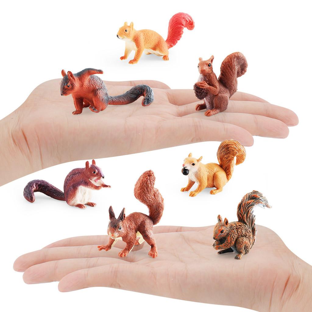 Realistic Miniature Squirrel Model For Desktop Decoration Perfect For Nature Lovers