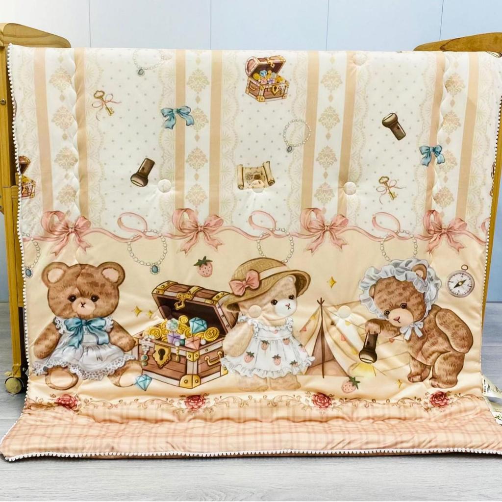 Cartoon Cute Autumn and Winter Baby Warm Nap Quilt, Kindergarten Feather Silk Cotton
