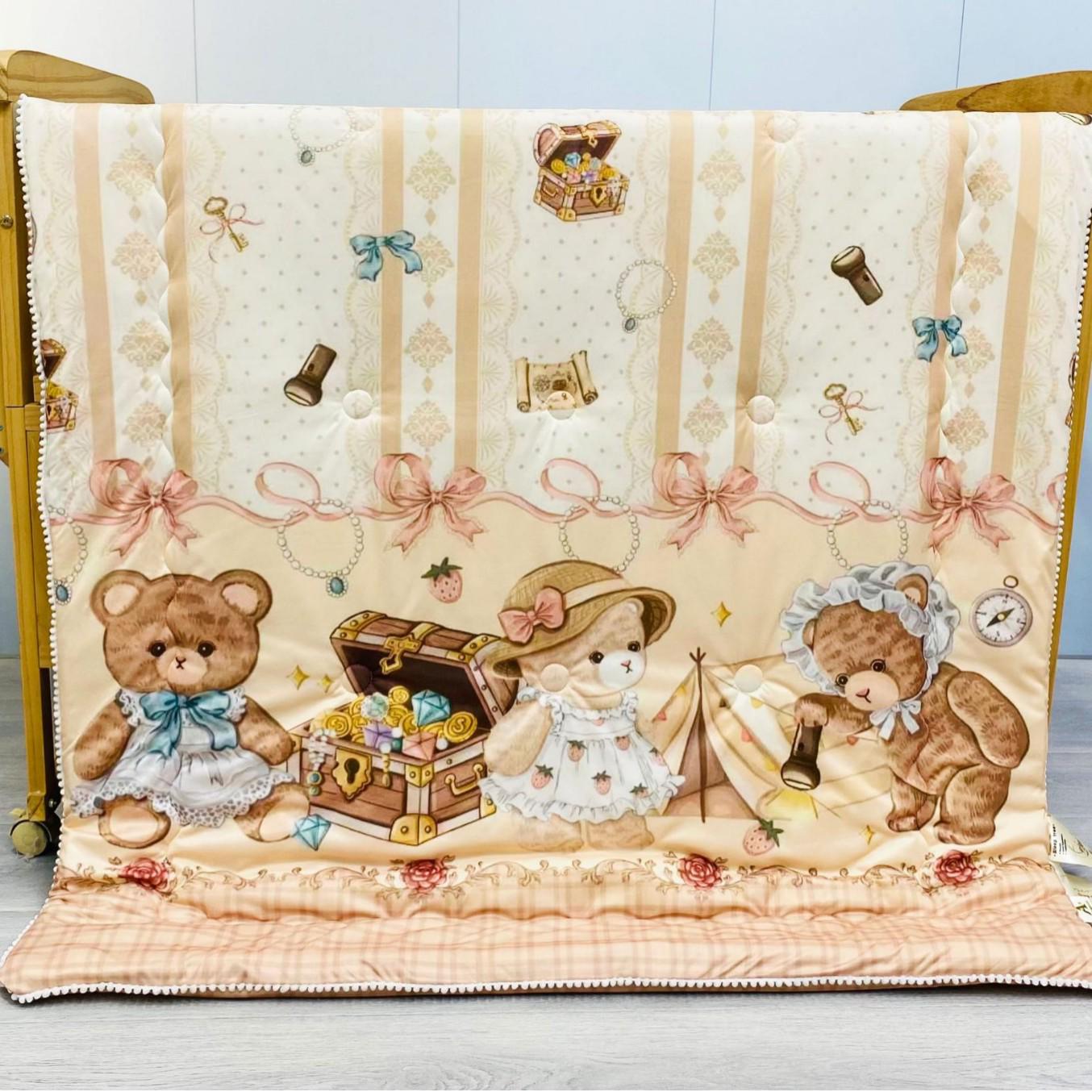 

Cartoon Cute Autumn and Winter Baby Warm Nap Quilt, Kindergarten Feather Silk Cotton 110x140cm Autumn/Winter Quilt