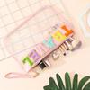 1PC Makeup Bag Transparent Cute ID Bag Waterproof Portable Handbag Large Capacity Makeup Bag