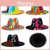 Dye Tie Hat Hip Hop Jazz Print Cap Sunshade Warmth Outdoor Gifts Breathable