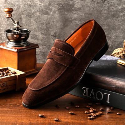 Moda Nuova Moda Uomo Mocassino Morbido da Guida Suede di Grado Superiore Vera Pelle Barca Fantasia Confortevole Slip-on Casual Scarpe Mocassino Ballerine