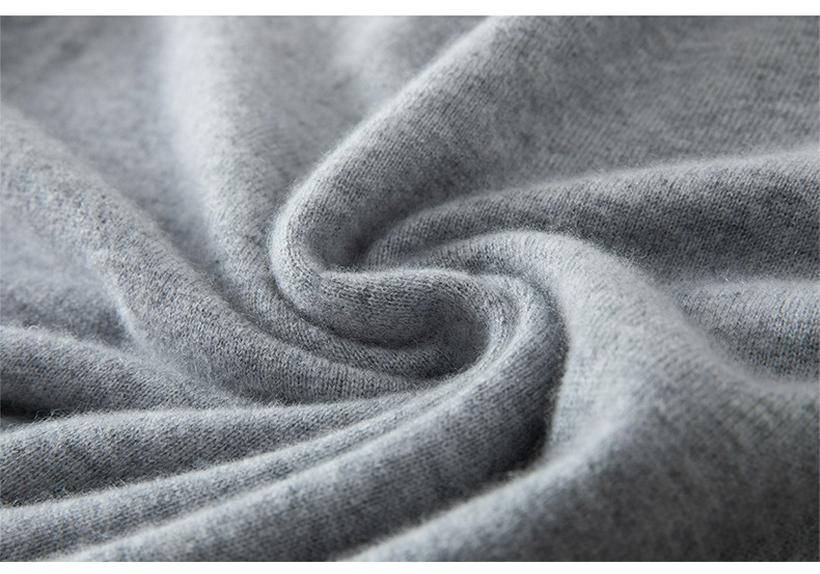 Women's 100% Wool Round Neck Long Sleeve Knitwear - Stylish Slimming Pullover for Autumn/Winter