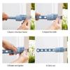 Folding Wall Mount Clothes Hanger Wall Mounted 5-Hole Hanger Punch-Free Bathroom Space Saving Clothes Hangers 5-Hole Drying Rack