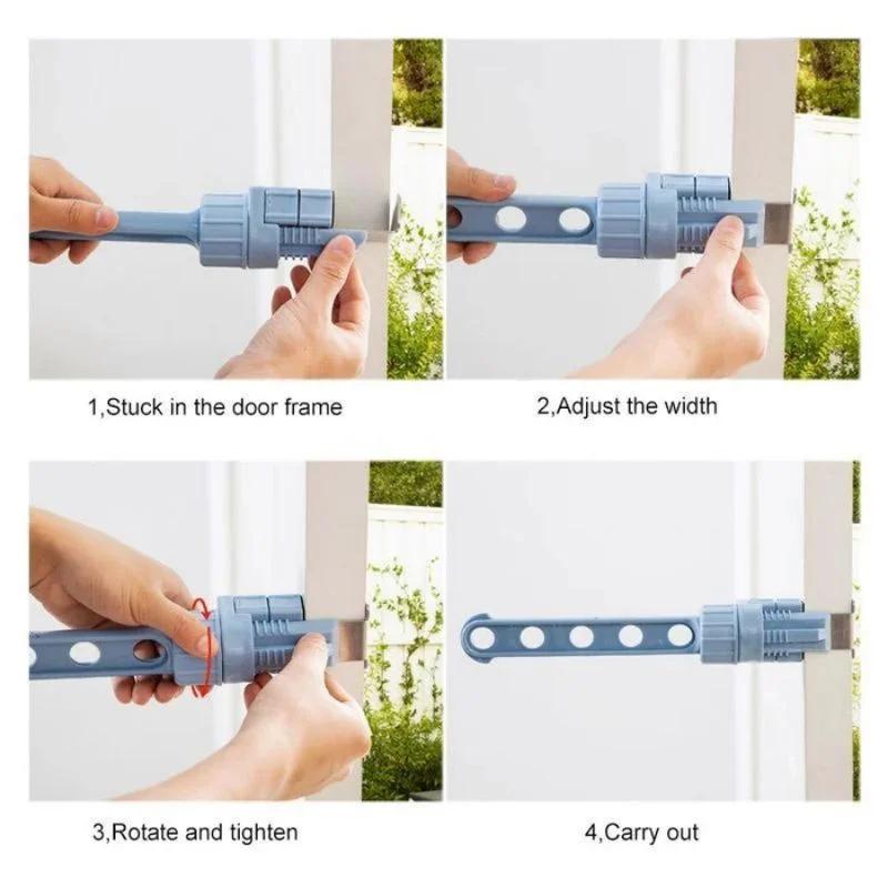 Folding Wall Mount Clothes Hanger Wall Mounted 5-Hole Hanger Punch-Free Bathroom Space Saving Clothes Hangers 5-Hole Drying Rack