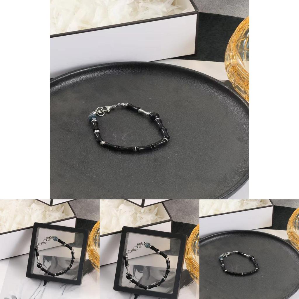 Unique Design Fashion Bracelet For Travel Souvenirs Elegant Black Bamboo Style