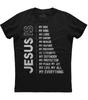 Jesus Is My God Mens Short Sleeve Christian Religious New Cotton Black T-shirt