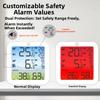 Digital Refrigerator Thermometer with Dual Wireless Sensors High Low Temperature and Humidity Monitoring Alarm