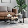 VidaXL Coffee Table Sonoma Oak 68x68x40 Cm Engineered Wood 837748