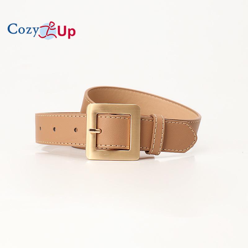 Reversible Belt for Women, CR 2.8" Womens Leather Belt for Jeans Pants - 2 Styles in One Belt