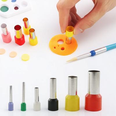 40PCS Polymer Clay Cutters Stainless Steel Circle Mould Punching Tools for DIY Arts Crafts Scrapbooking