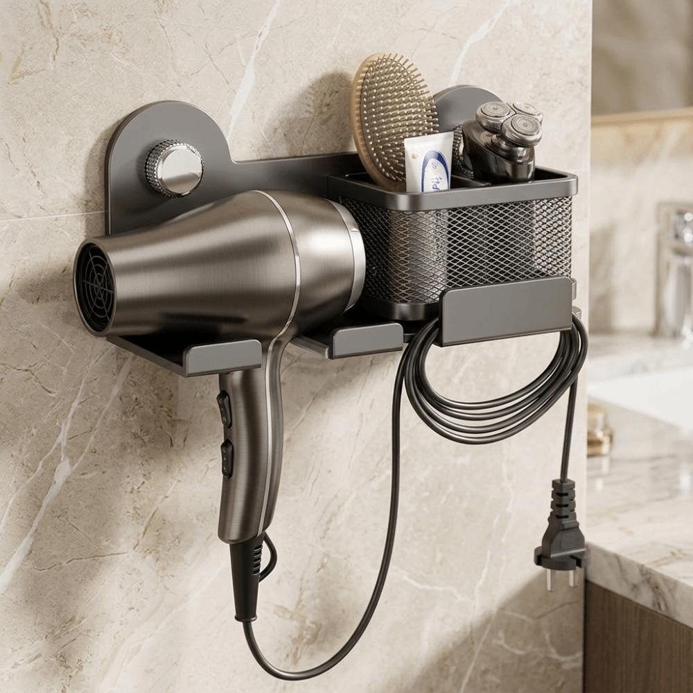 Large Capacity Blow Dryer Hanger Carbon Steel Hair Straightener Holder Hair Styling Area