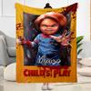 Chucky's Creepy Adventure Personalized Name Blanket Lightweight Customizable Blanket Warmthful Decor Throw For Sofa Living Room Bedding Bed