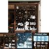 Christmas Holiday Pvc Stickers With Snowman Snow House Santa For Festive Decor