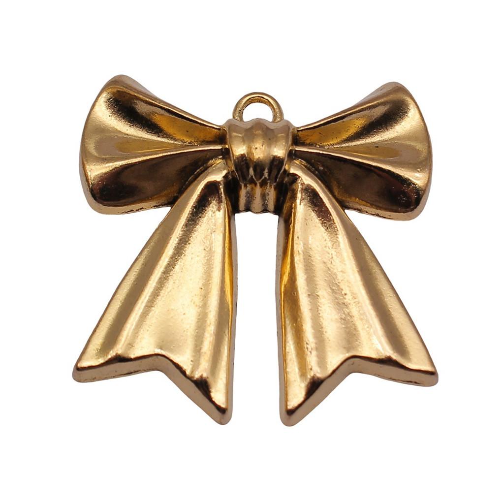 Pendants Bow With Crown Charms For Princess Themed Jewelry Making Alloy