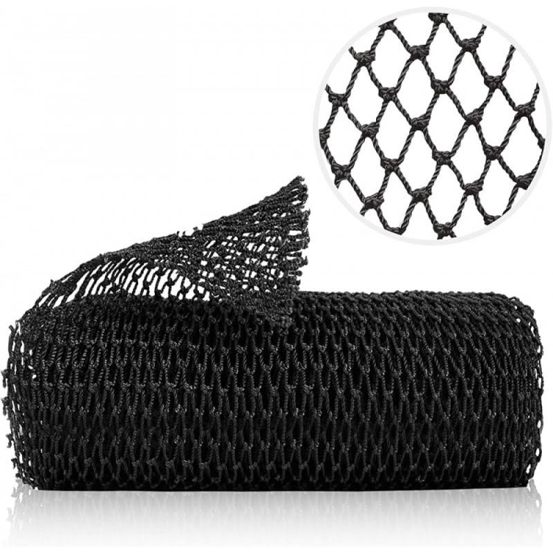 

African Net Long Bath Body Exfoliating Long Net Shower Body Scrubber Skin Smoother Beauty Skin Bath Wash Week чорний