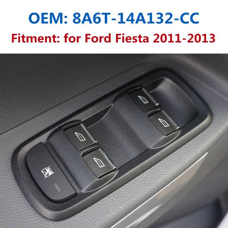 Elecric Power Window Switch for Ford Fiesta Ecosport 2011 2012 2013 Front Left Glass Lifter Control Button Parts Car Accessories