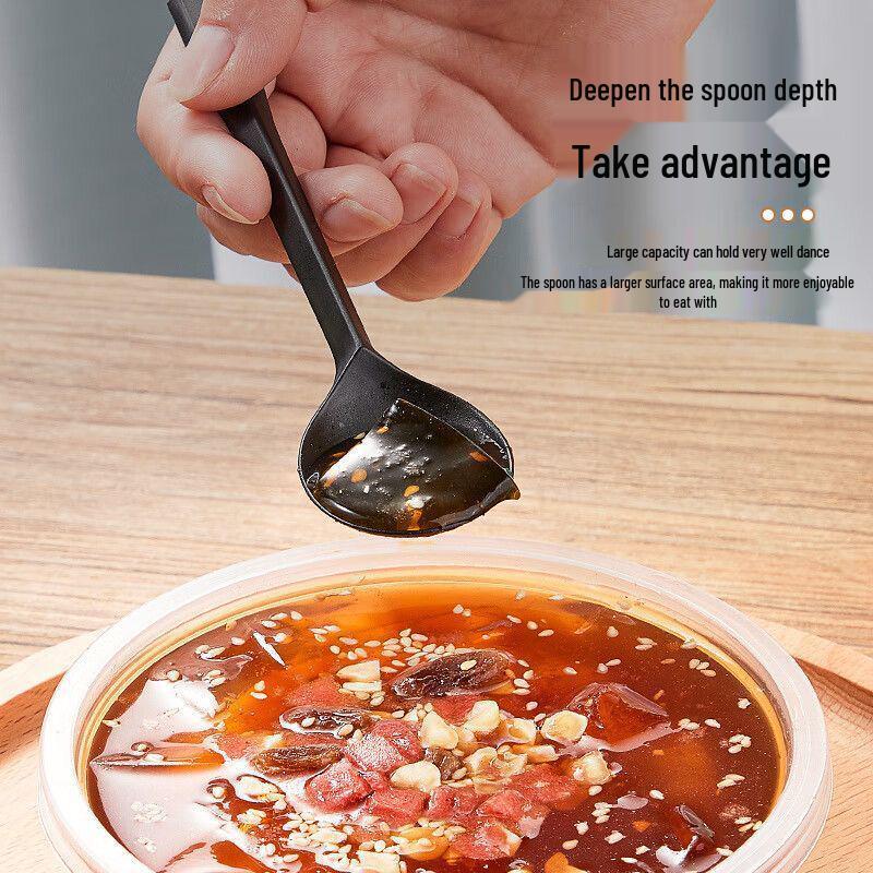 Durable Frosted PP Disposable Spoon for Soup & Desserts