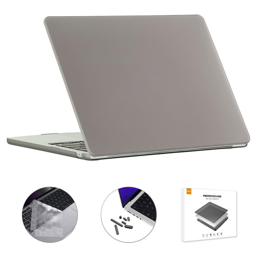 Case for Macbook Air 15 inch (2025)/(2024) A3114/(2023) A2941 (US Version) Matte Laptop Cover with TPU Keyboard Film +Plugs