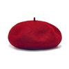 Beret Women's Pure Color Wool Heattechknitting Octagonal Hat Korean Styleretrowoolen Light Plate Painter Hat