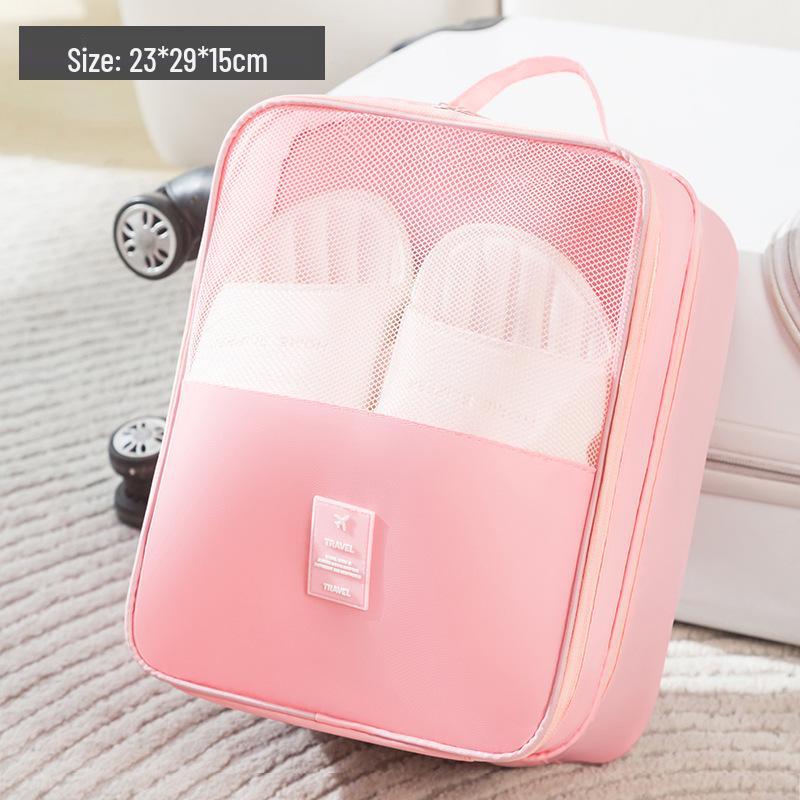 Portable Three-Layer Dustproof Shoe Storage Bag - Easy Carry, Handheld, for Outdoor Travel