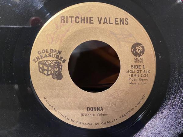 7-дюймовая пластинка RITCHIE VALENS Donna La Bamba GT64X MGM Records 1973 Канада Рок Б/у