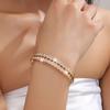 New Double-row Pentagonal Zircon Bracelet Light Luxury Versatile Jewelry