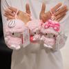 Sanrio Little Sheep Plush Coin Purse with Strawberry Charm & Bow