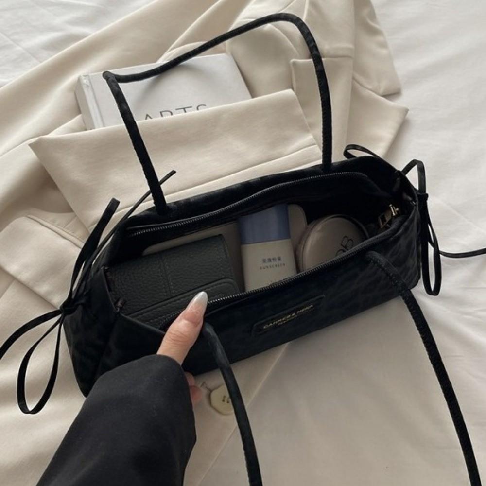 Textured French Stick Bag Polyester Armpit Bag Easy And Trendy Underarm Bag  Office