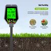 Yieryi 6-in-1 Digital Soil Tester Meter for PH,Moisture,Fertility,TempSunlight&Humidity Portable Soil Nutrient Analyzer with LCD