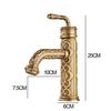 Basin Faucets Antique Brass Faucets Basin Carving Taps Rotation Single Handle Taps Mixers Bathroom Vessel Sink Faucet
