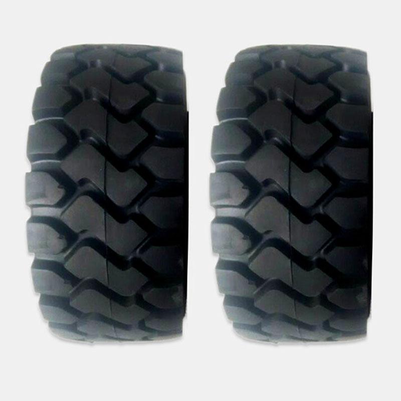 JDM-82 2pcs Outer Diameter 137mm Tire for 1/14 RC Truck Forklift Model Tires Loader Model Tires