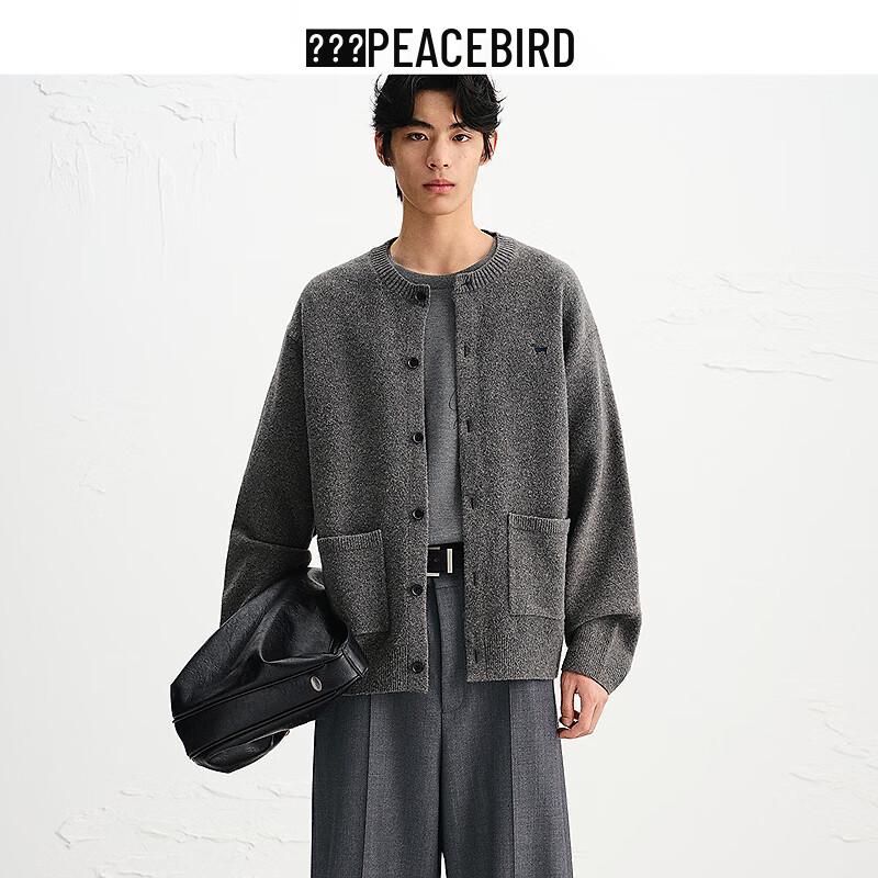 

PEACEBIRD Men s Embroidered Dog Brushed Knit Sweater 2XL