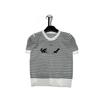 2026 Women's Summer Signature Stripe Knit Top – Casual, Versatile, Age-Reducing, Round Neck, Short Sleeve