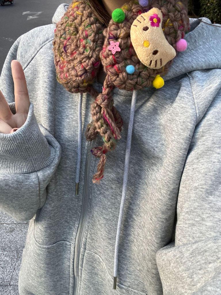 CornerParty Handmade Wool Earmuffs: Warm, Versatile, and Cute with Unique Colored Balls.