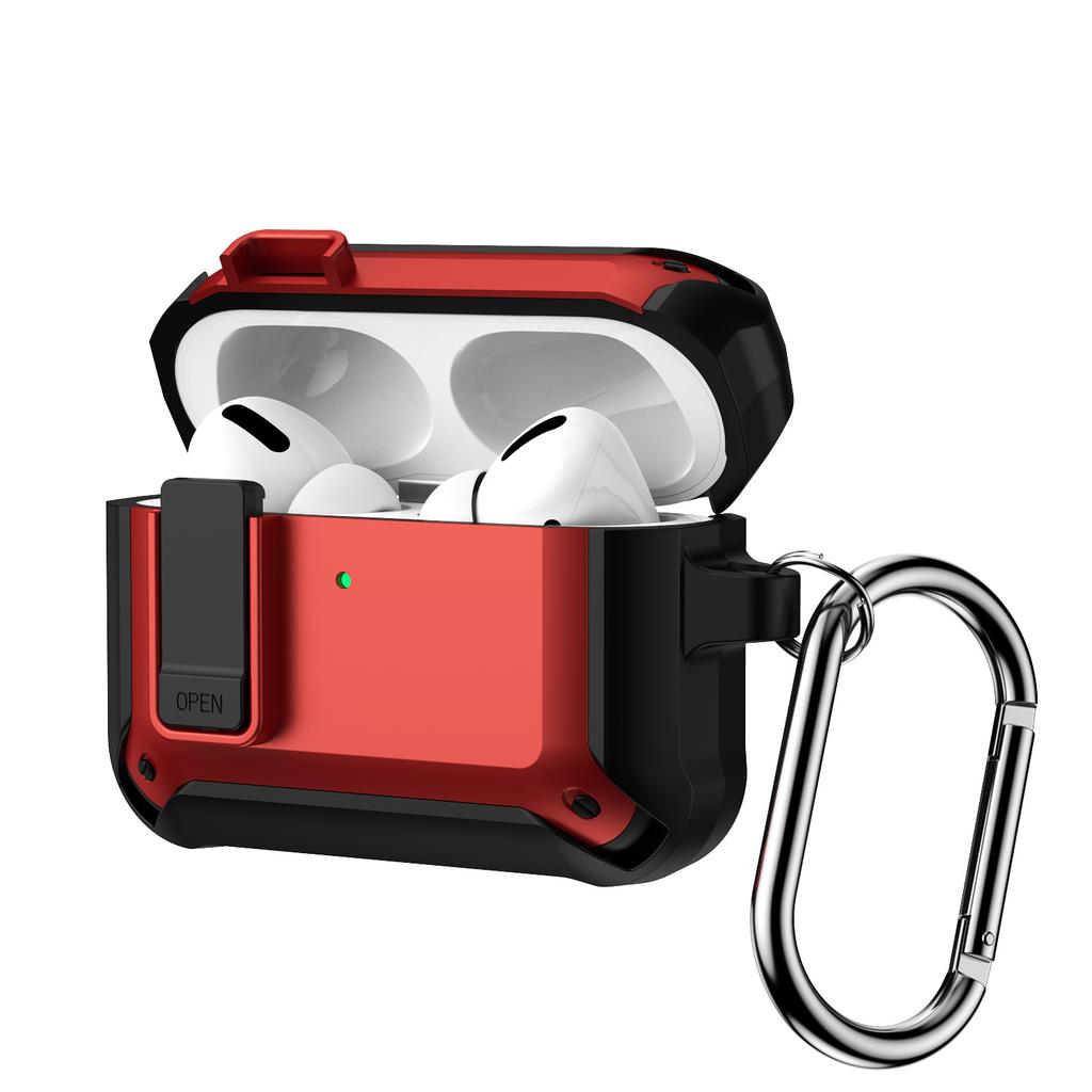 Secure Lock Case For AirPods Pro 3 with Keychain Cleaning Pen Kit New Armor Shockproof Rugged Protective Case For AirPods Pro 3