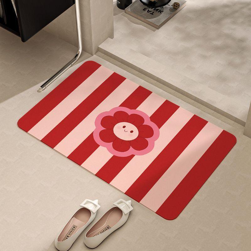 

Bathroom Floor Mat Entry Door Mat Entry Door Mat Toilet Toilet Bathroom Absorbent Non-slip Household Carpet Mat 40 * 60CM [Diatom Mud]
