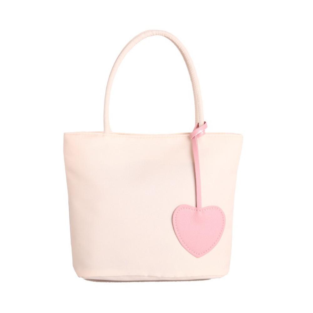 Mit Herzanhänger Unterarmtasche Koreanischer Stil Oxford-Stoff Umhängetasche Nylon-Tragetasche Damen
